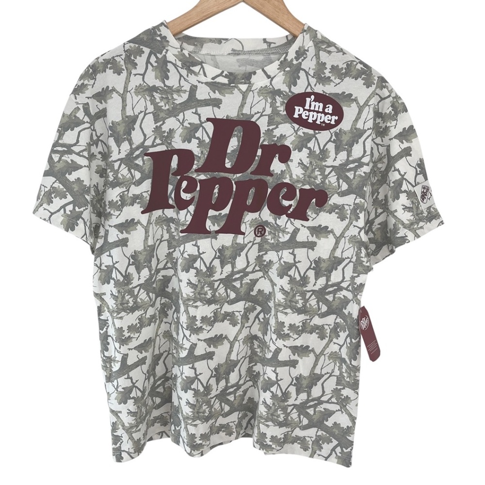 Dr. Pepper Leaf Camo I’m a Pepper T-Shirt Women’s Small